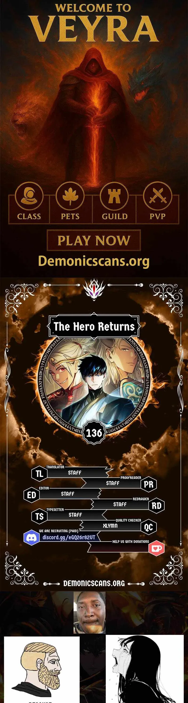 Anh Hùng Trở Về Chapter 136 - Next Chapter 137