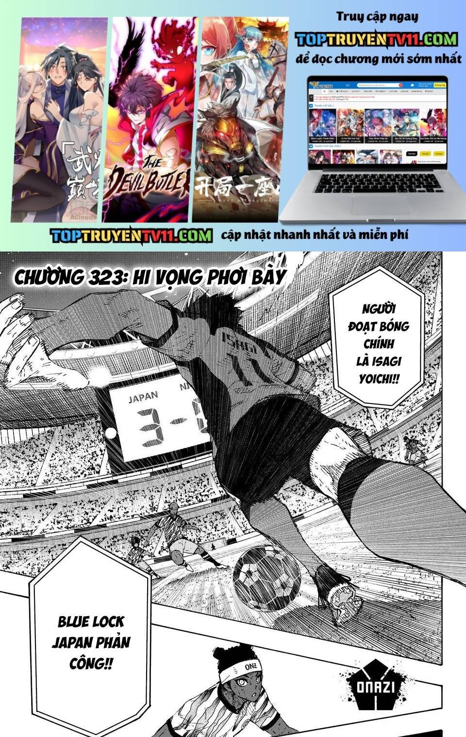 Blue Lock Chapter 323 - Trang 2