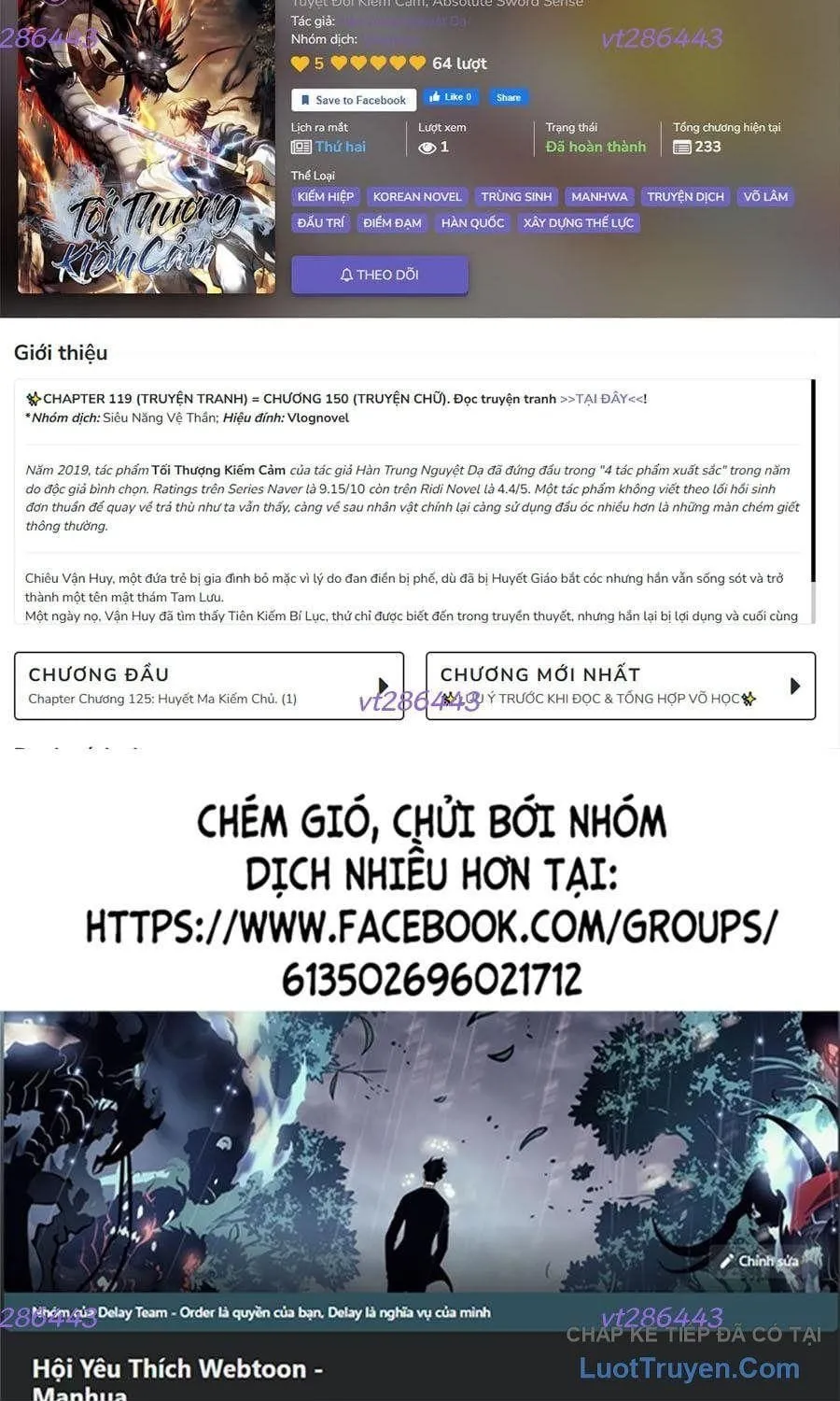 Cảm Kiếm Tuyệt Đối Chapter 174 124