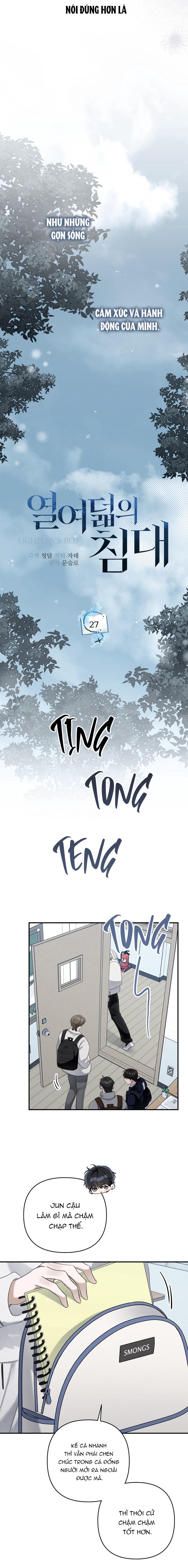 CHIẾC GIƯỜNG TUỔI 18 Chapter 27 - Trang 3
