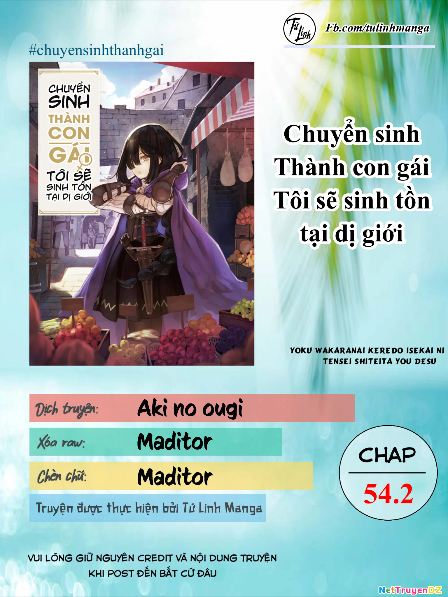 chuyển sinh thành con gái, tôi sẽ sinh tồn tại dị giới Chapter 54.2 - Next Chapter 55.1