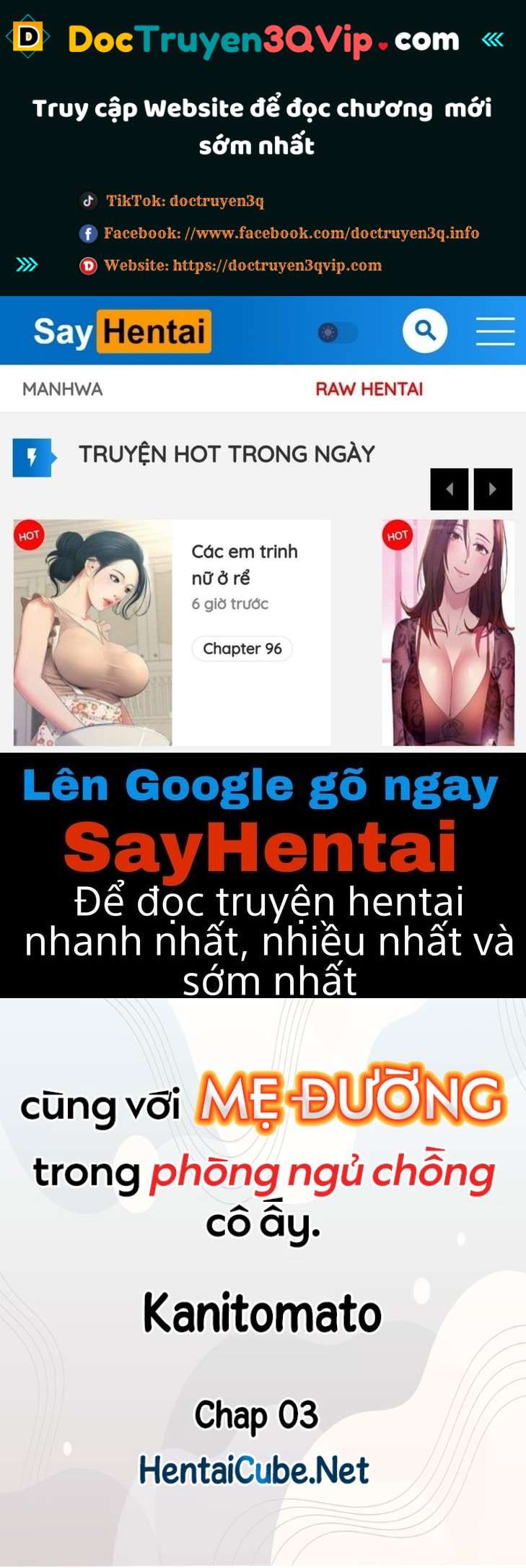Cùng Với Mẹ Đường Trong Phòng Ngủ Chồng Cô Ấy Chapter 3 - Trang 2