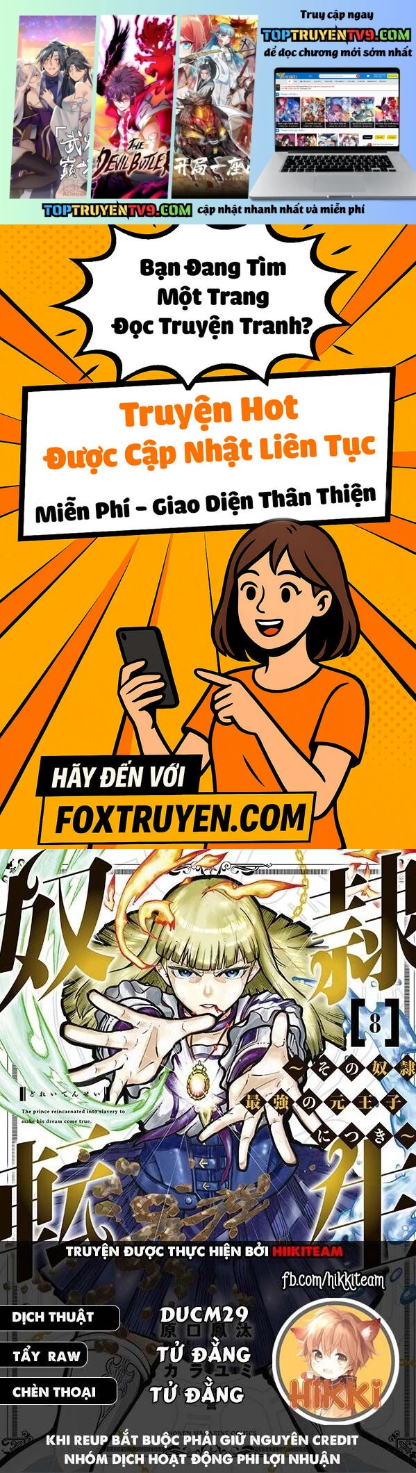 Dorei Tensei: Sono Dorei, Saikyou No Moto Ouji Ni Tsuki Chapter 92 - Trang 2
