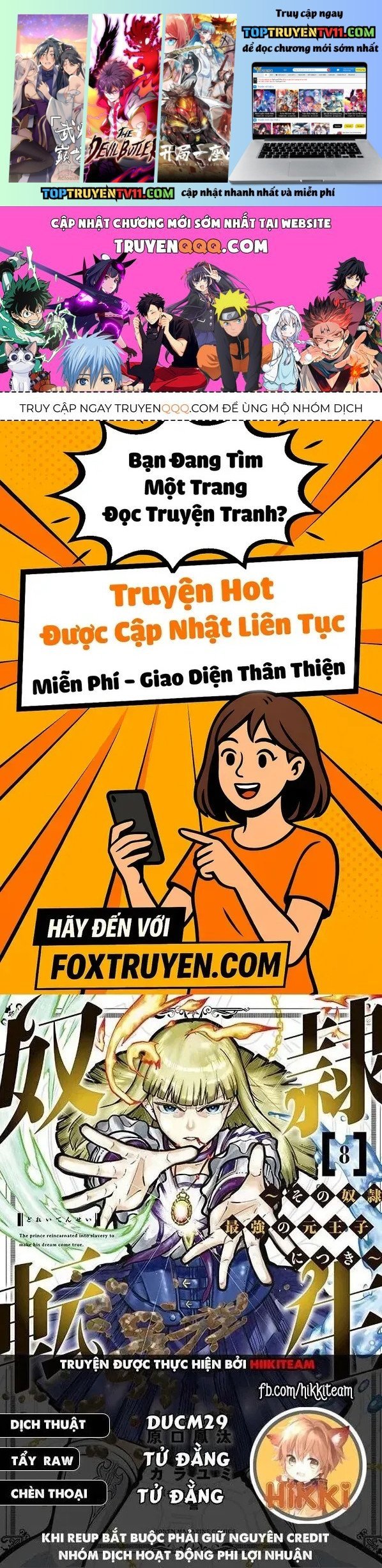 Dorei Tensei: Sono Dorei, Saikyou No Moto Ouji Ni Tsuki Chapter 99 - Trang 2