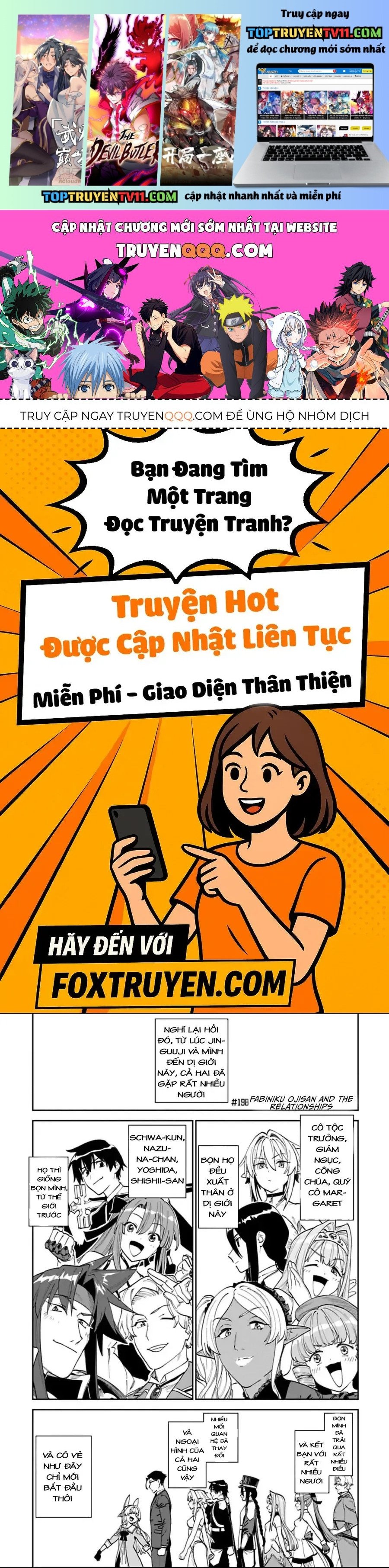 Fantasy Bishoujo Juniku Ojisan To Chapter 198 - Trang 2