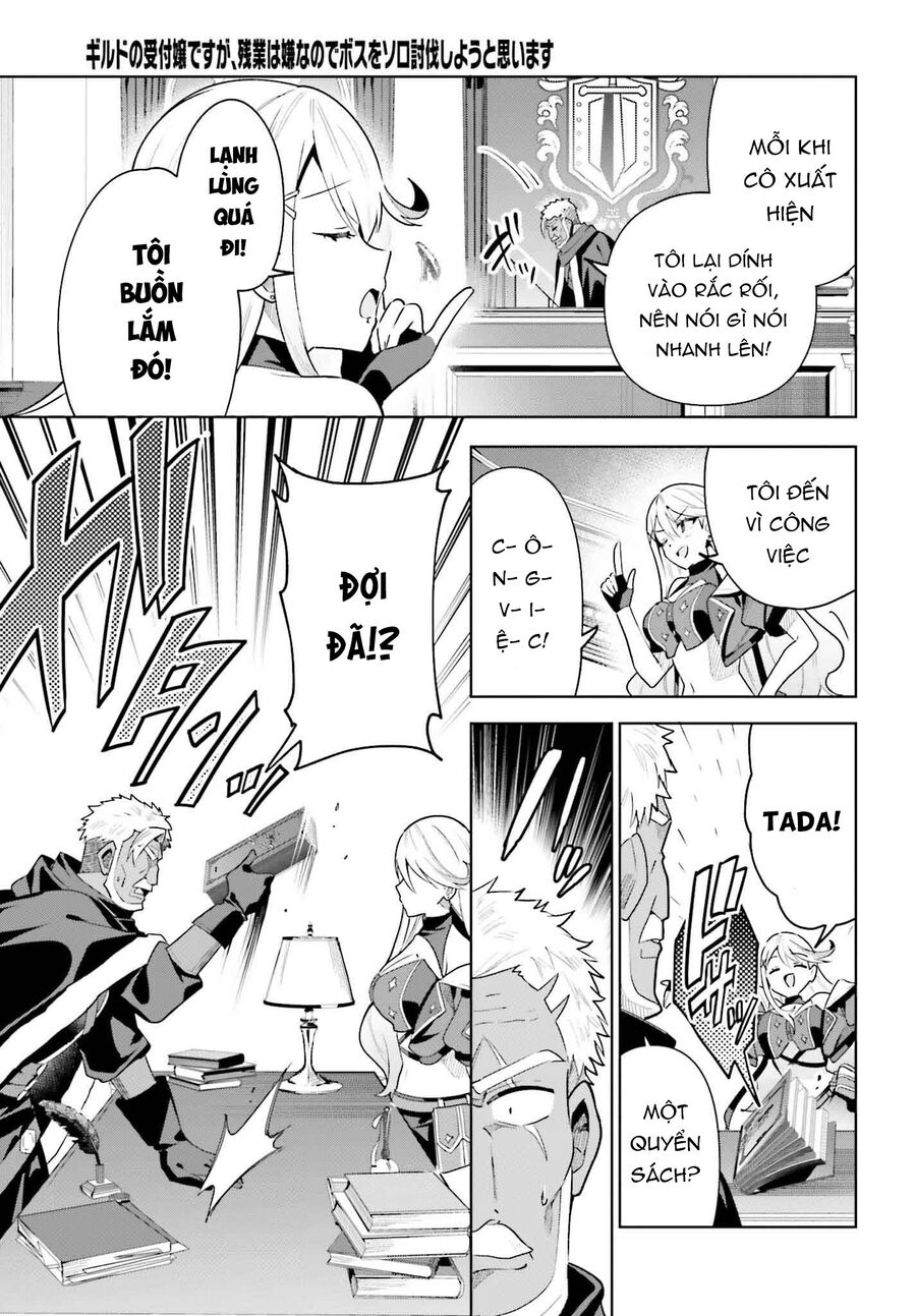 Guild No Uketsukejou Desu Ga, Zangyou Wa Iya Nanode Boss Wo Solo Toubatsu Shiyou To Omoimasu Chapter 30 - Trang 2