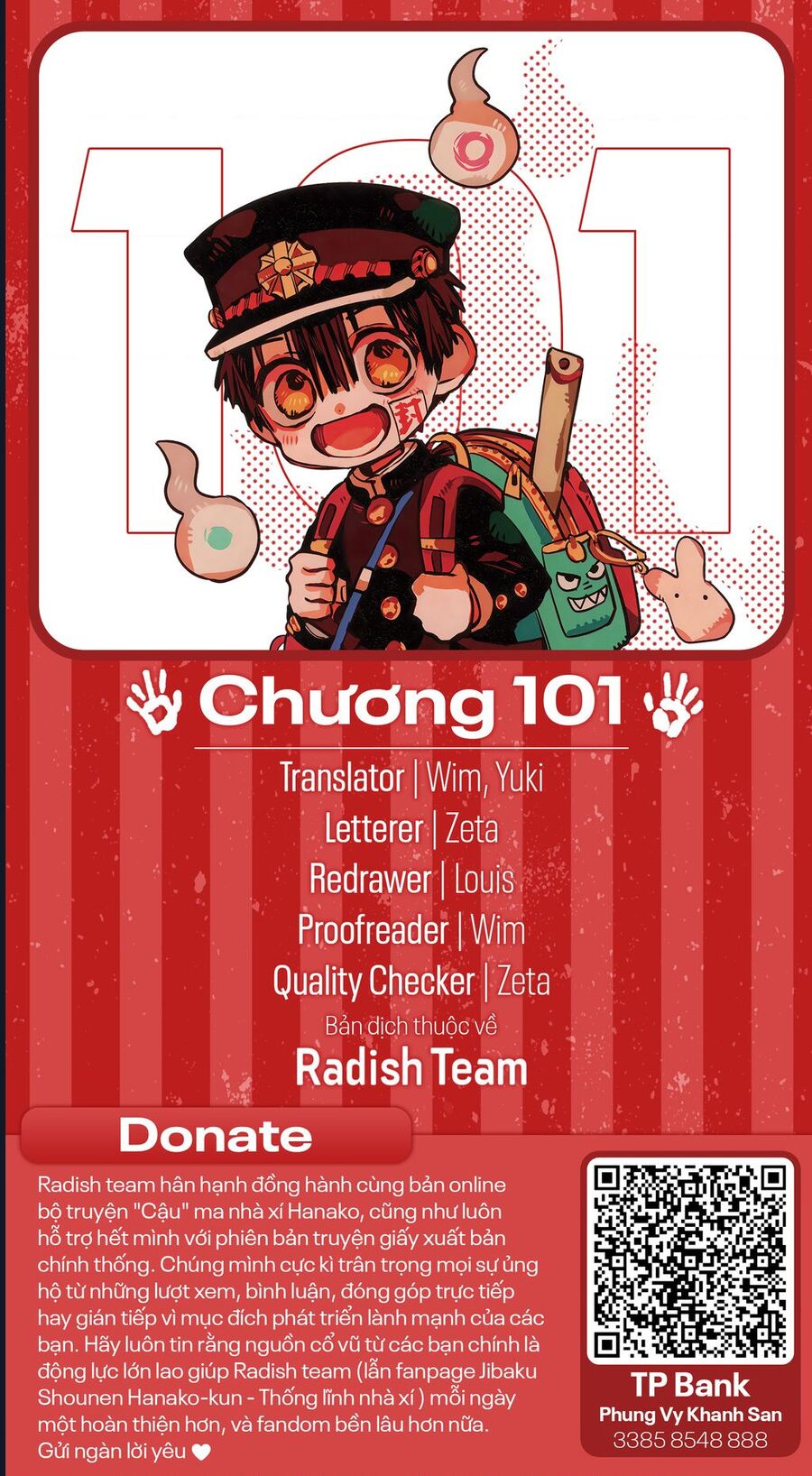 Hanako-Kun Nhà Xí Chapter 101 - Next 