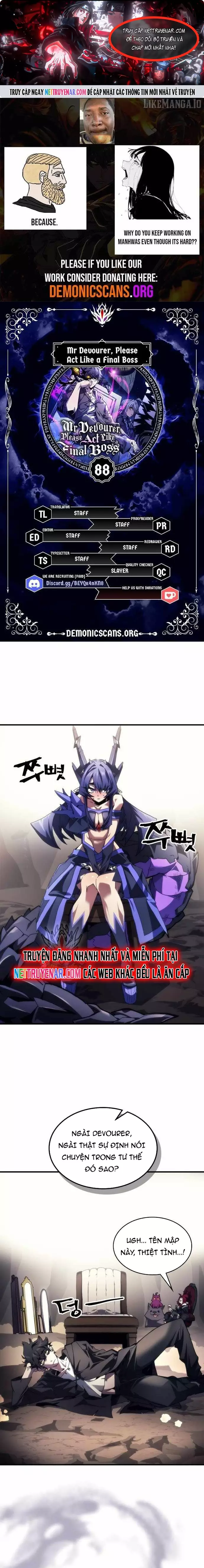 Hãy Hành Động Như Một Boss Đi Ngài Mr Devourer Chapter 88 2