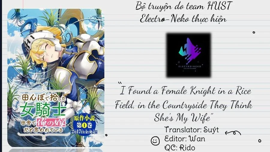 I Found A Female Knight In A Rice Field, In The Countryside They Think She’S My Wife Chapter 39 - Trang 2