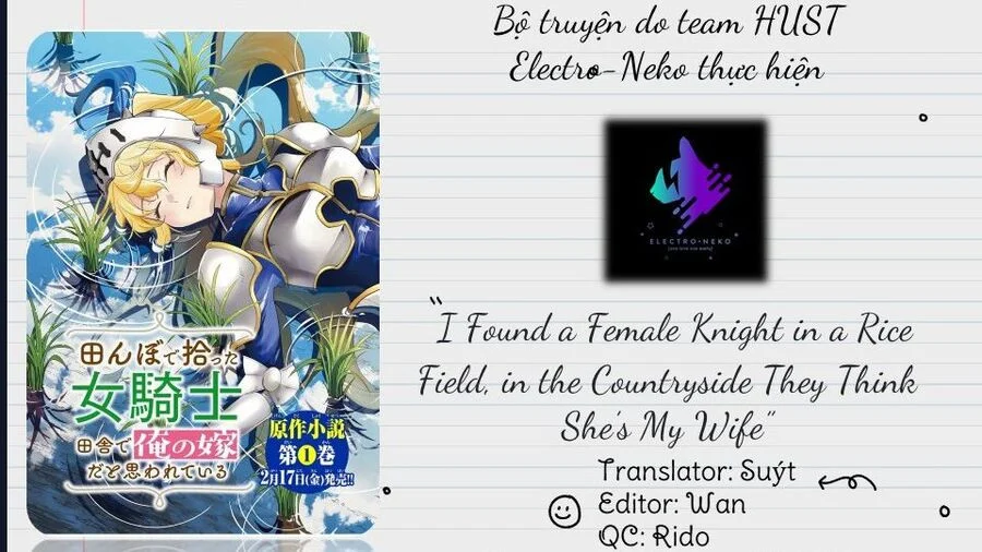 I Found A Female Knight In A Rice Field, In The Countryside They Think She’S My Wife Chapter 40 - Trang 2