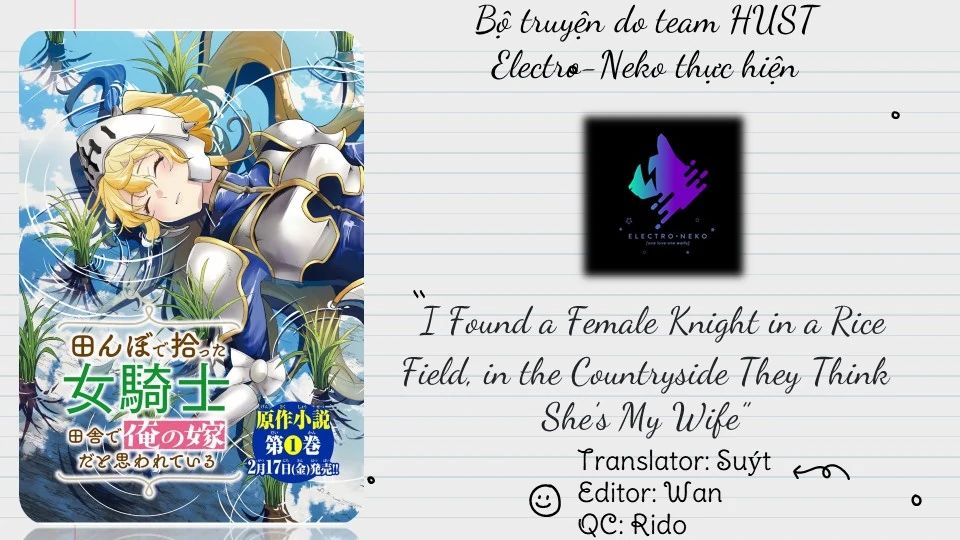 I Found A Female Knight In A Rice Field, In The Countryside They Think She’S My Wife Chapter 41 - Trang 2