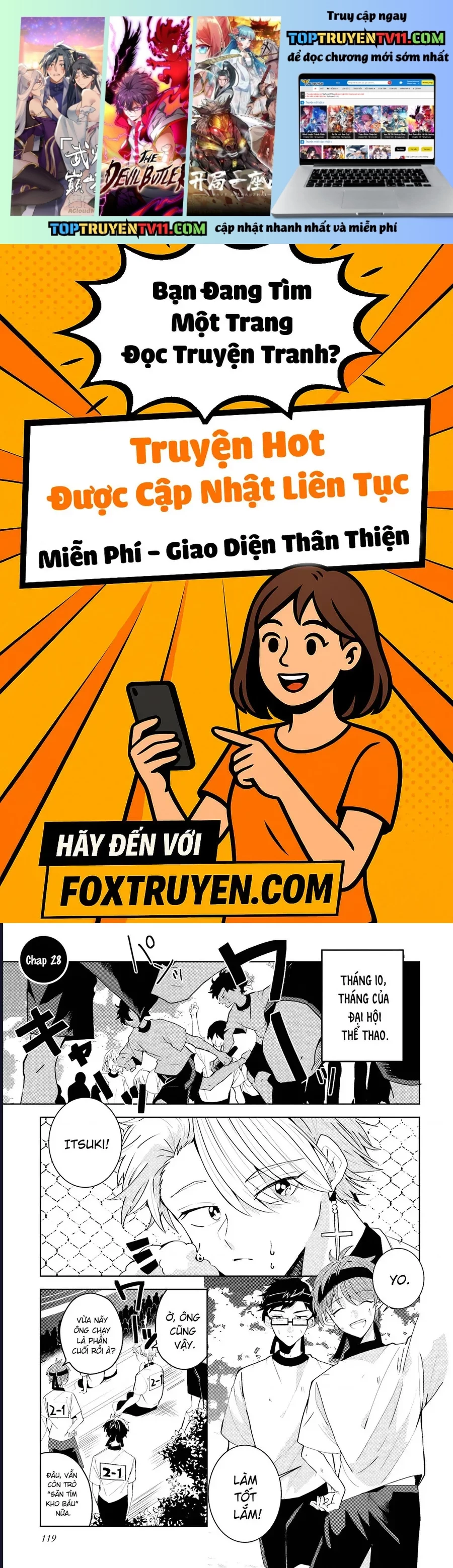 Iincho to Furyou-kun Chapter 28 - Trang 2