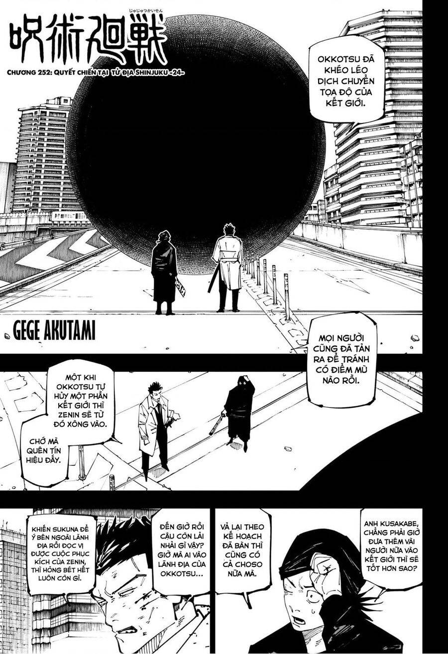 Jujutsu Kaisen – Chú Thuật Hồi Chiến Chapter 252 - Next Chapter 253