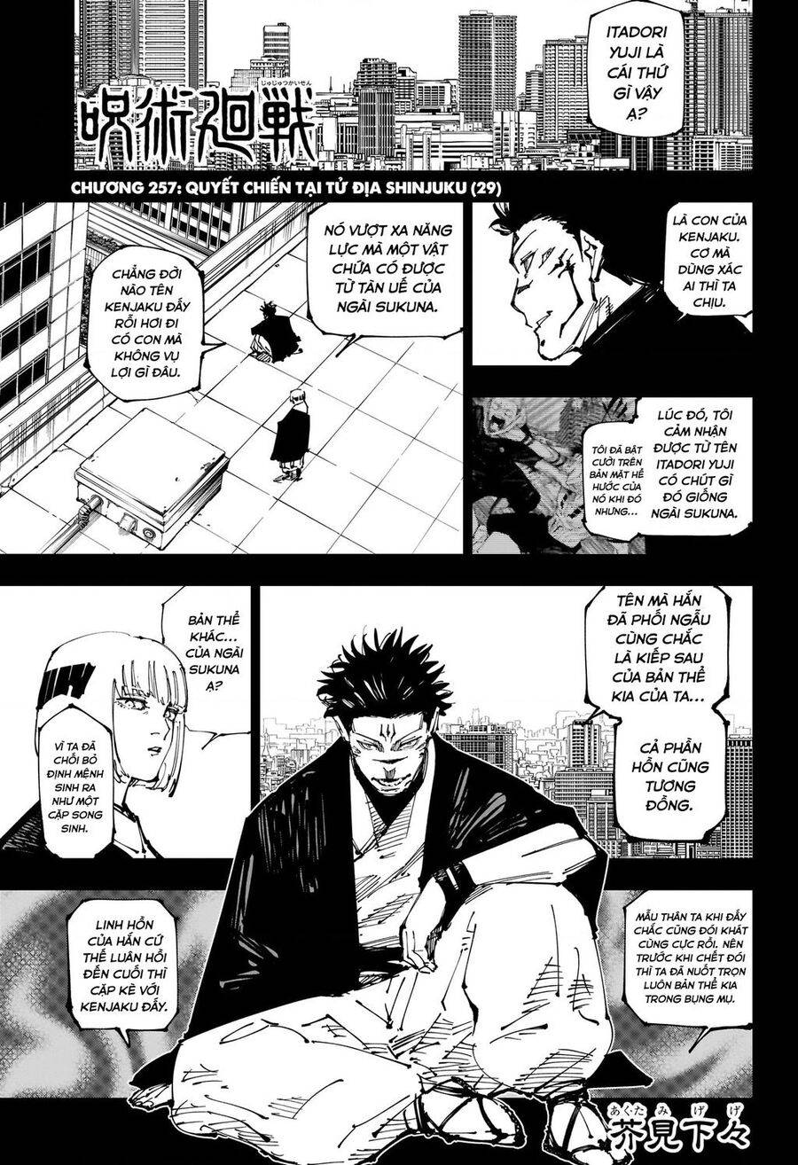 Jujutsu Kaisen – Chú Thuật Hồi Chiến Chapter 257 - Next Chapter 258