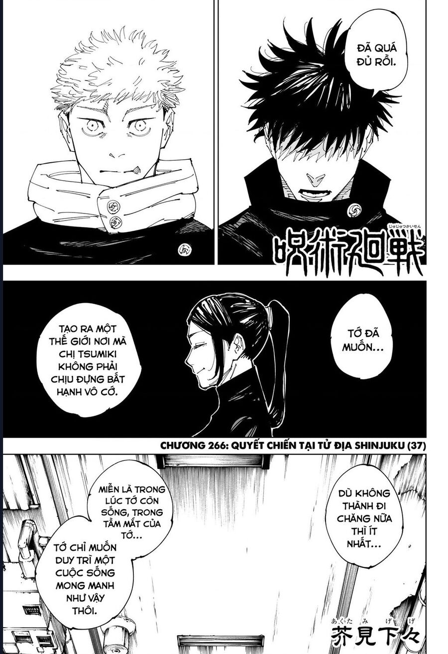 Jujutsu Kaisen – Chú Thuật Hồi Chiến Chapter 266 - Trang 2
