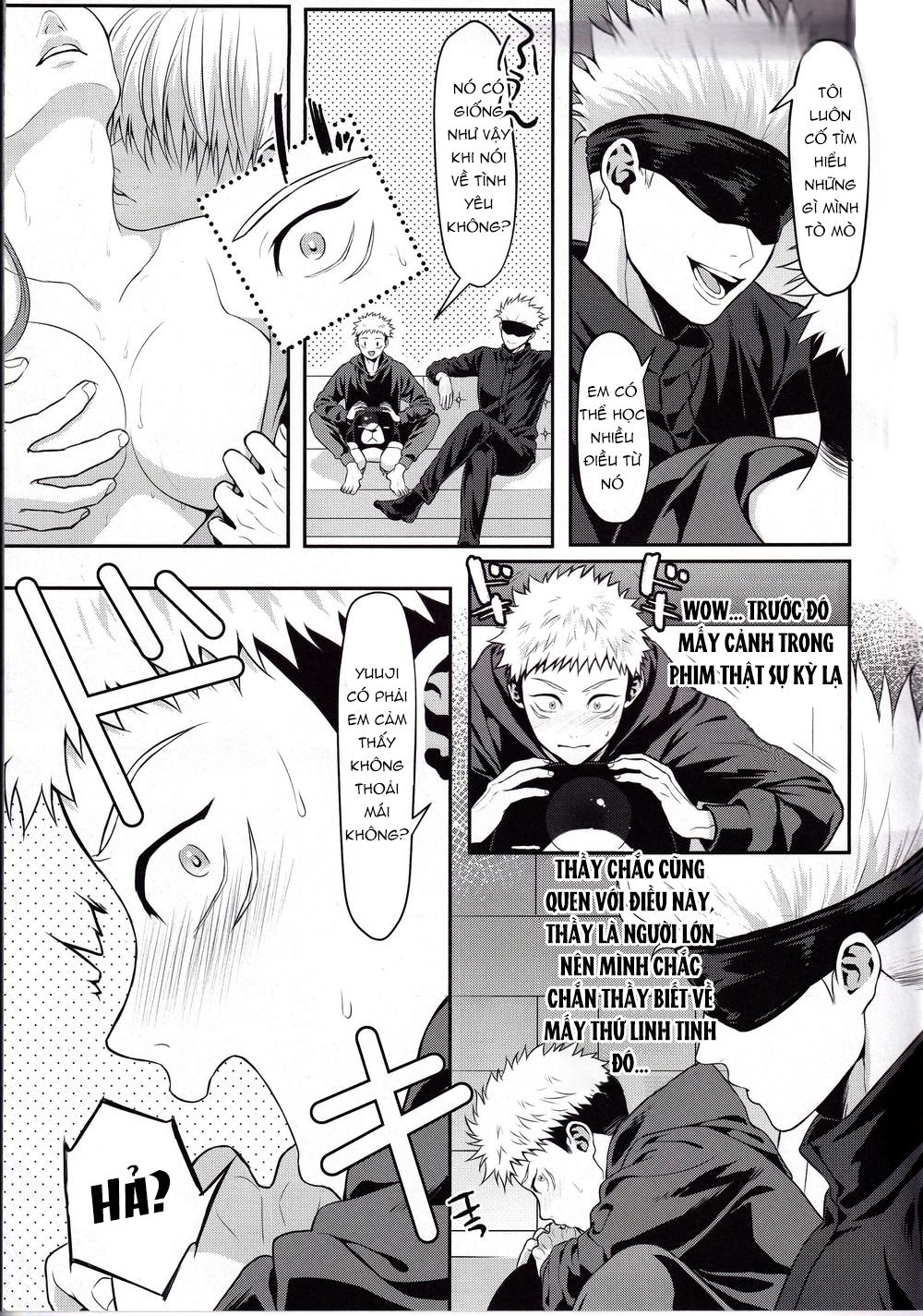 JUJUTSU KAISEN HD KHÔNG CHE Chapter 1 Gojo x Yuuji - Next Chapter 2 Gojo x Yuuji