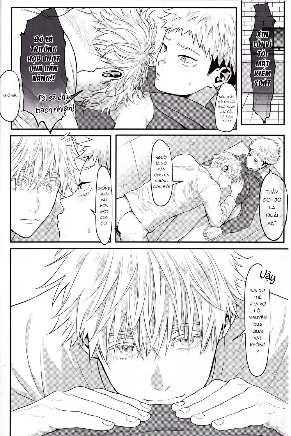 JUJUTSU KAISEN HD KHÔNG CHE Chapter 1 Gojo x Yuuji - Next Chapter 2 Gojo x Yuuji