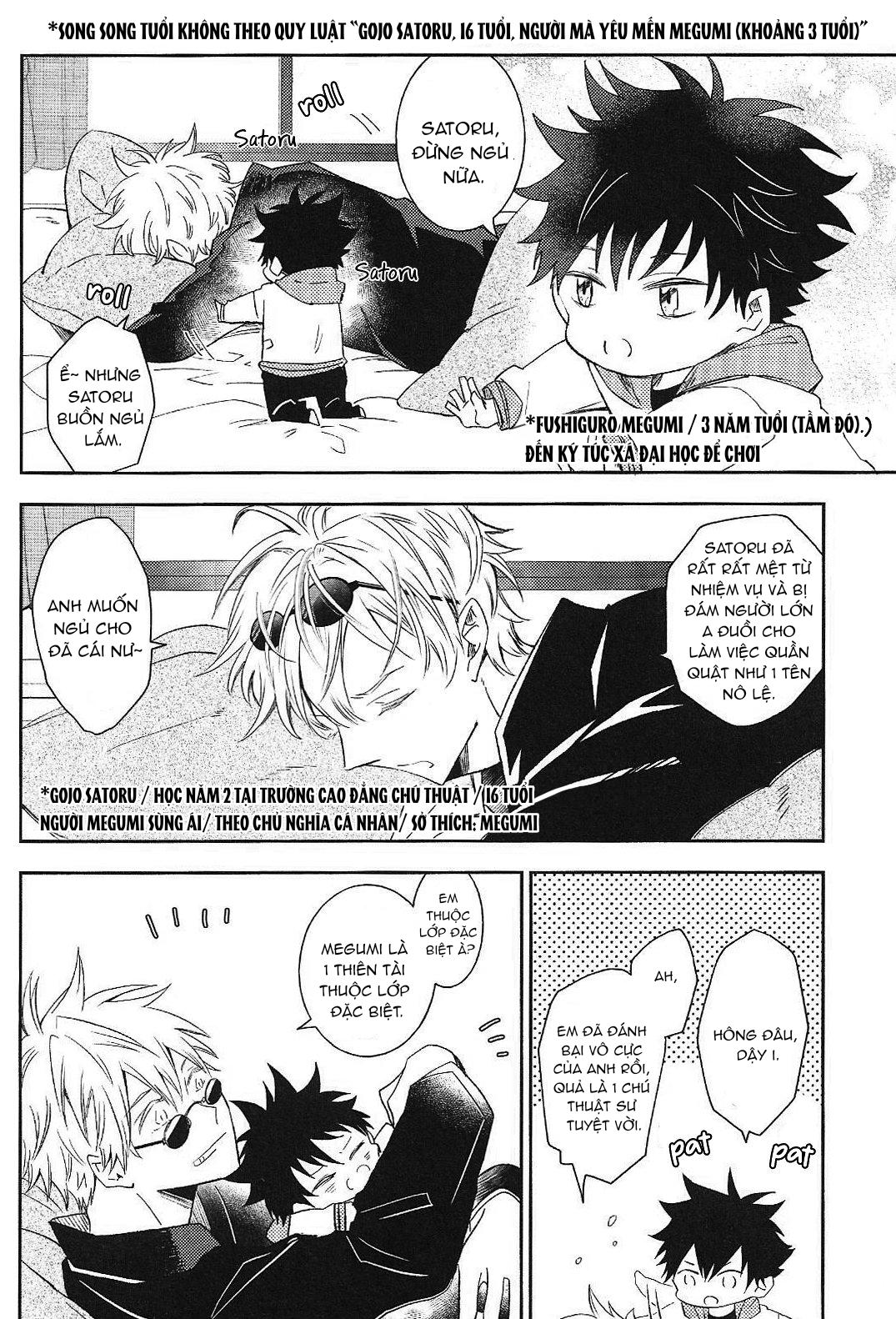 JUJUTSU KAISEN HD KHÔNG CHE Chapter 14.1 g - Next Chapter 14.2 Gojo x Megumi