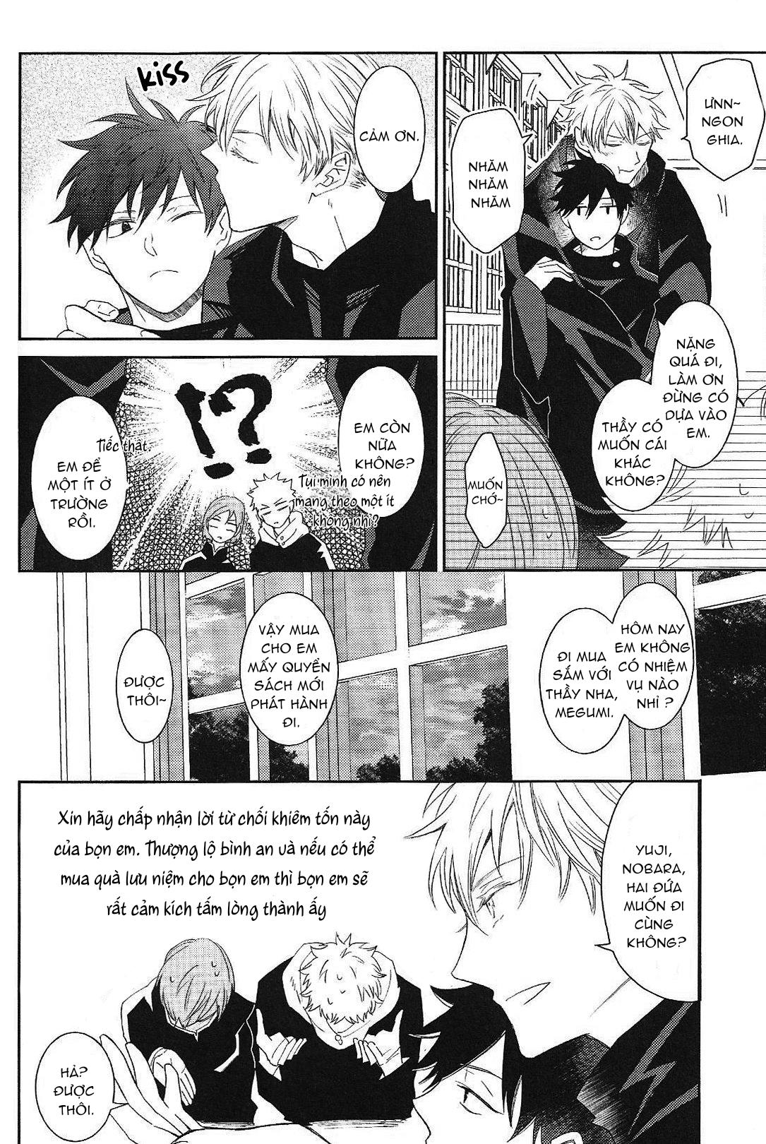 JUJUTSU KAISEN HD KHÔNG CHE Chapter 14.2 Gojo x Megumi - Next Chapter 14.3 Gojo x Megumi