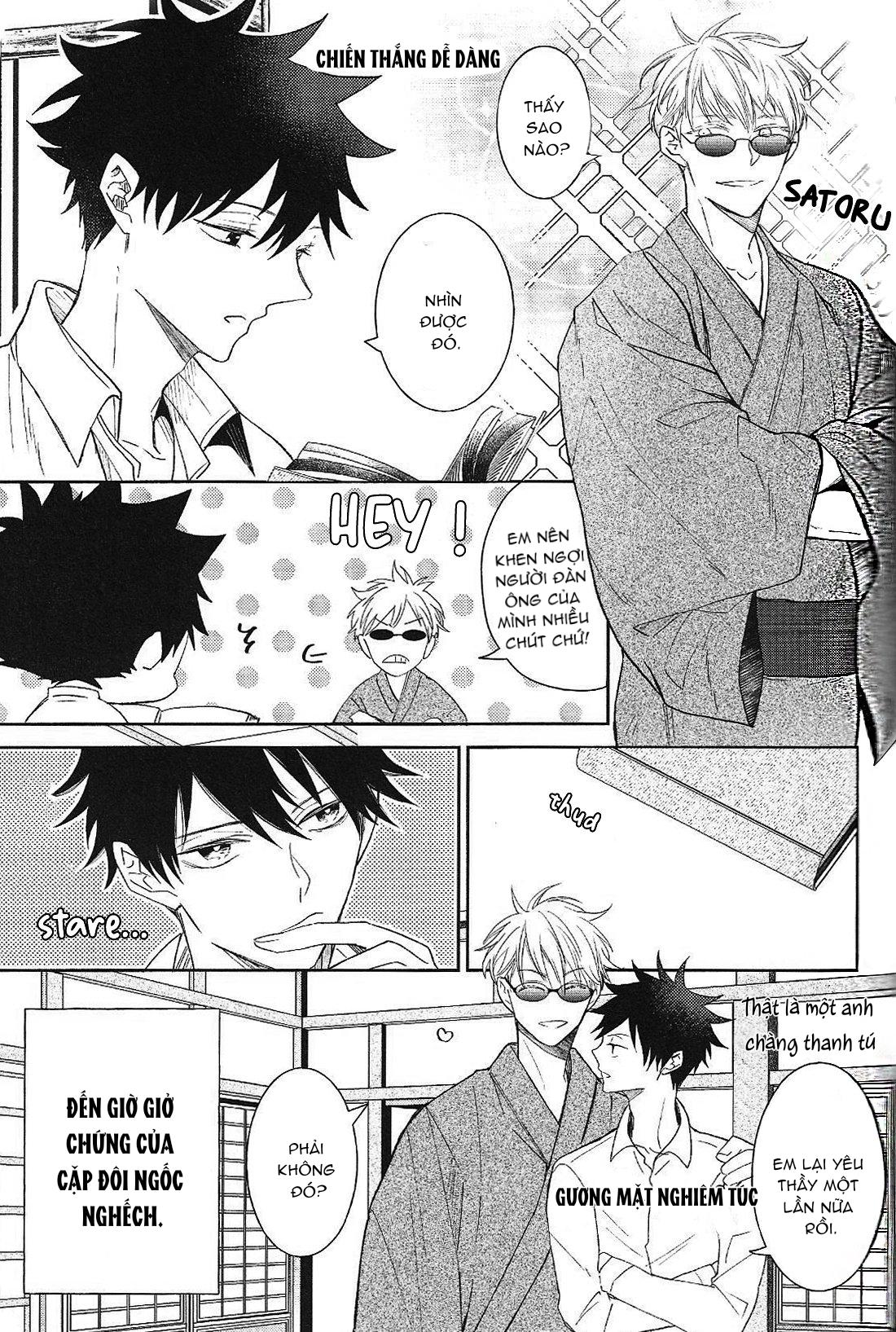 JUJUTSU KAISEN HD KHÔNG CHE Chapter 14.2 Gojo x Megumi - Next Chapter 14.3 Gojo x Megumi