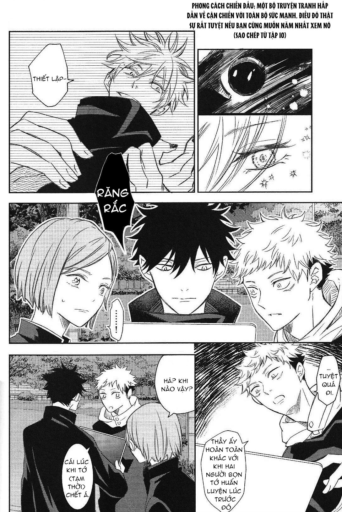 JUJUTSU KAISEN HD KHÔNG CHE Chapter 14.2 Gojo x Megumi - Next Chapter 14.3 Gojo x Megumi