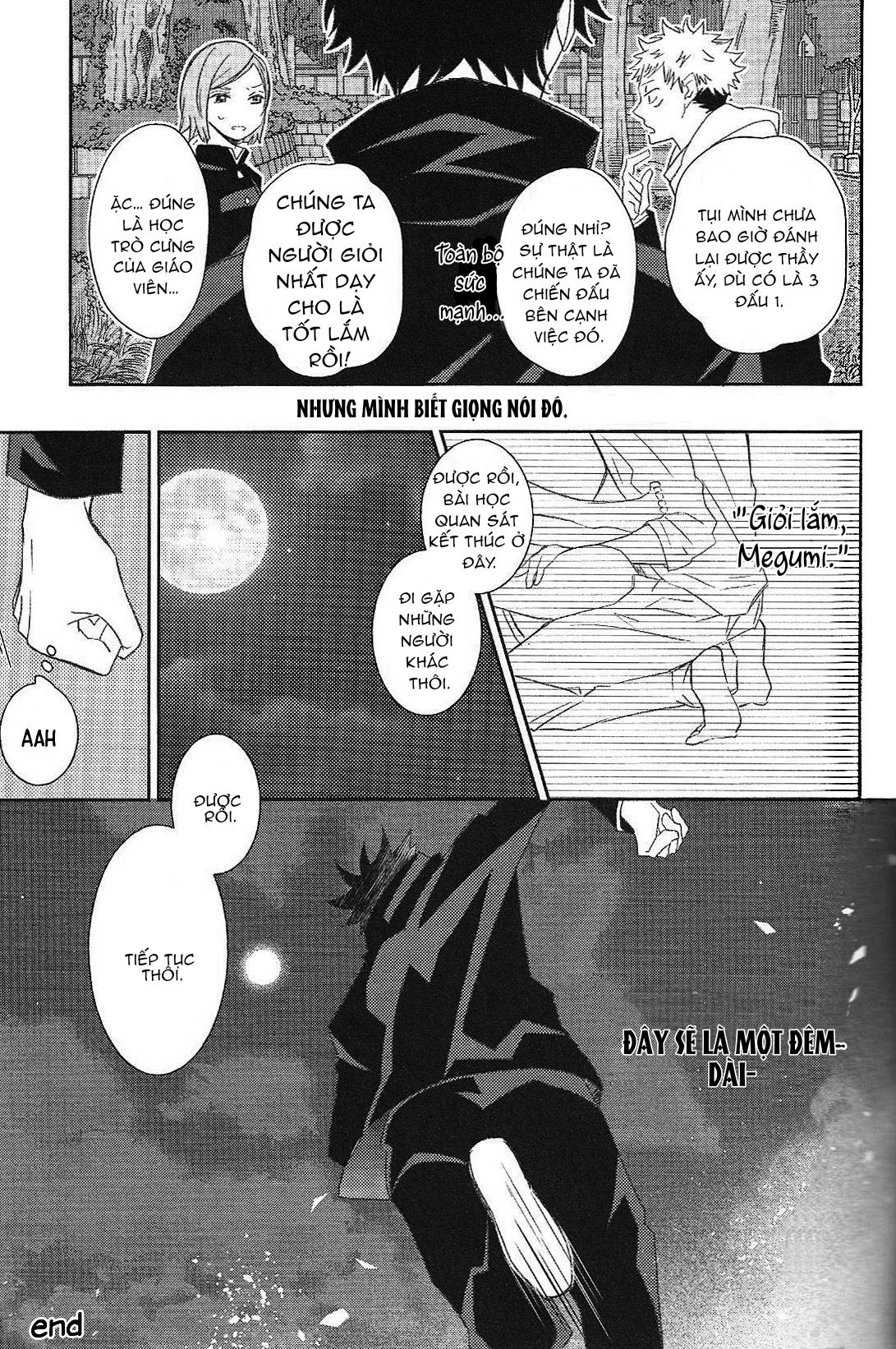 JUJUTSU KAISEN HD KHÔNG CHE Chapter 14.2 Gojo x Megumi - Next Chapter 14.3 Gojo x Megumi