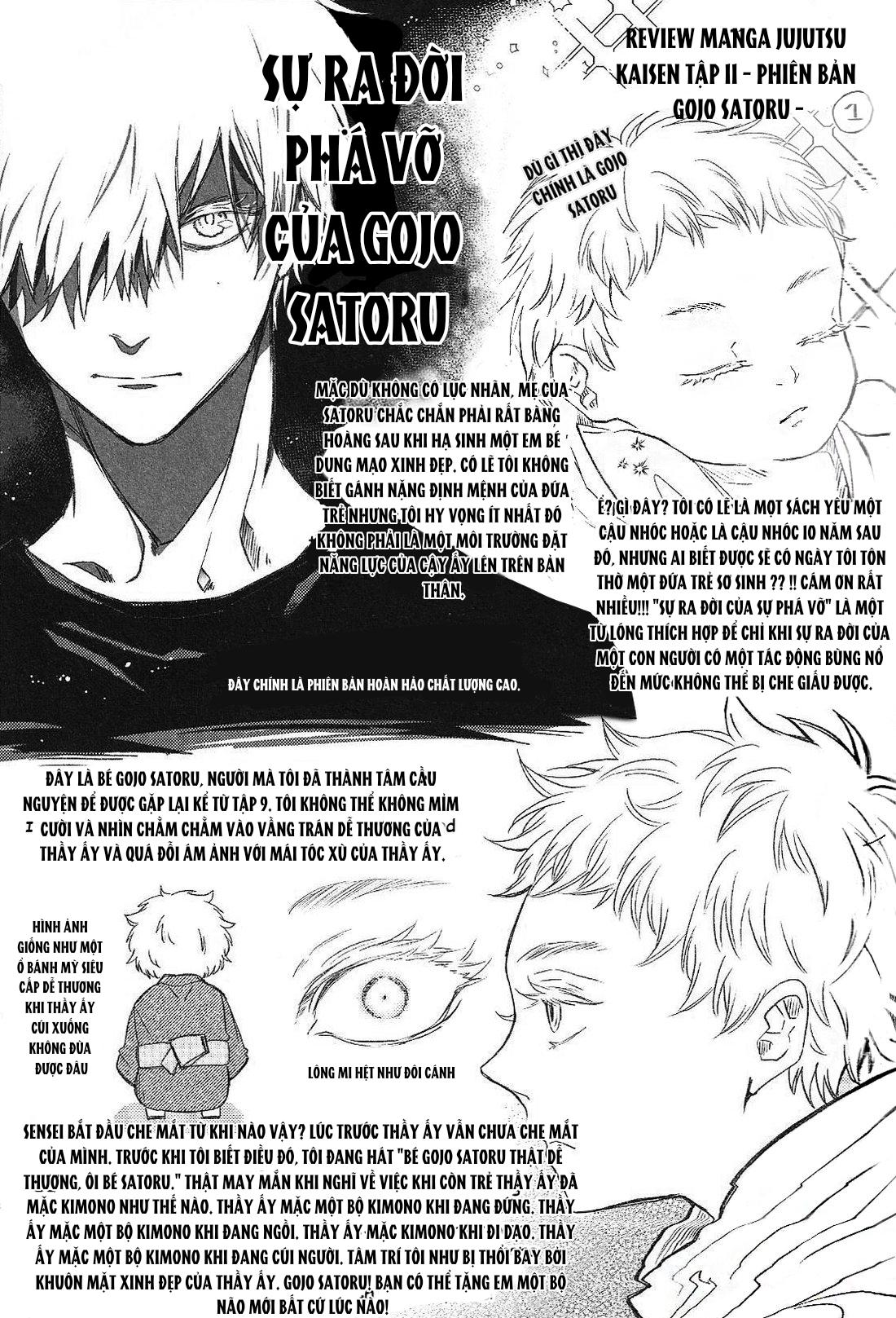 JUJUTSU KAISEN HD KHÔNG CHE Chapter 14.2 Gojo x Megumi - Next Chapter 14.3 Gojo x Megumi