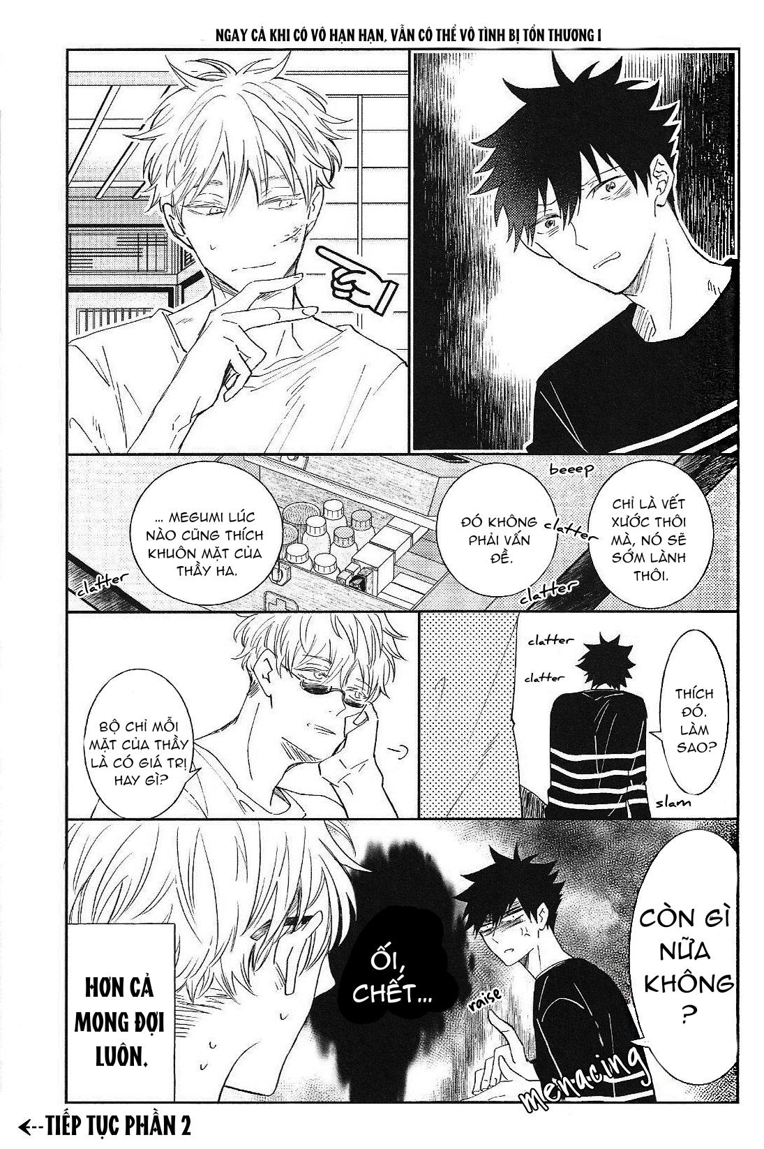 JUJUTSU KAISEN HD KHÔNG CHE Chapter 14.2 Gojo x Megumi - Next Chapter 14.3 Gojo x Megumi
