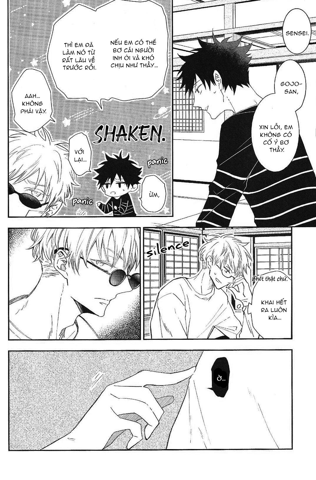 JUJUTSU KAISEN HD KHÔNG CHE Chapter 14.2 Gojo x Megumi - Next Chapter 14.3 Gojo x Megumi