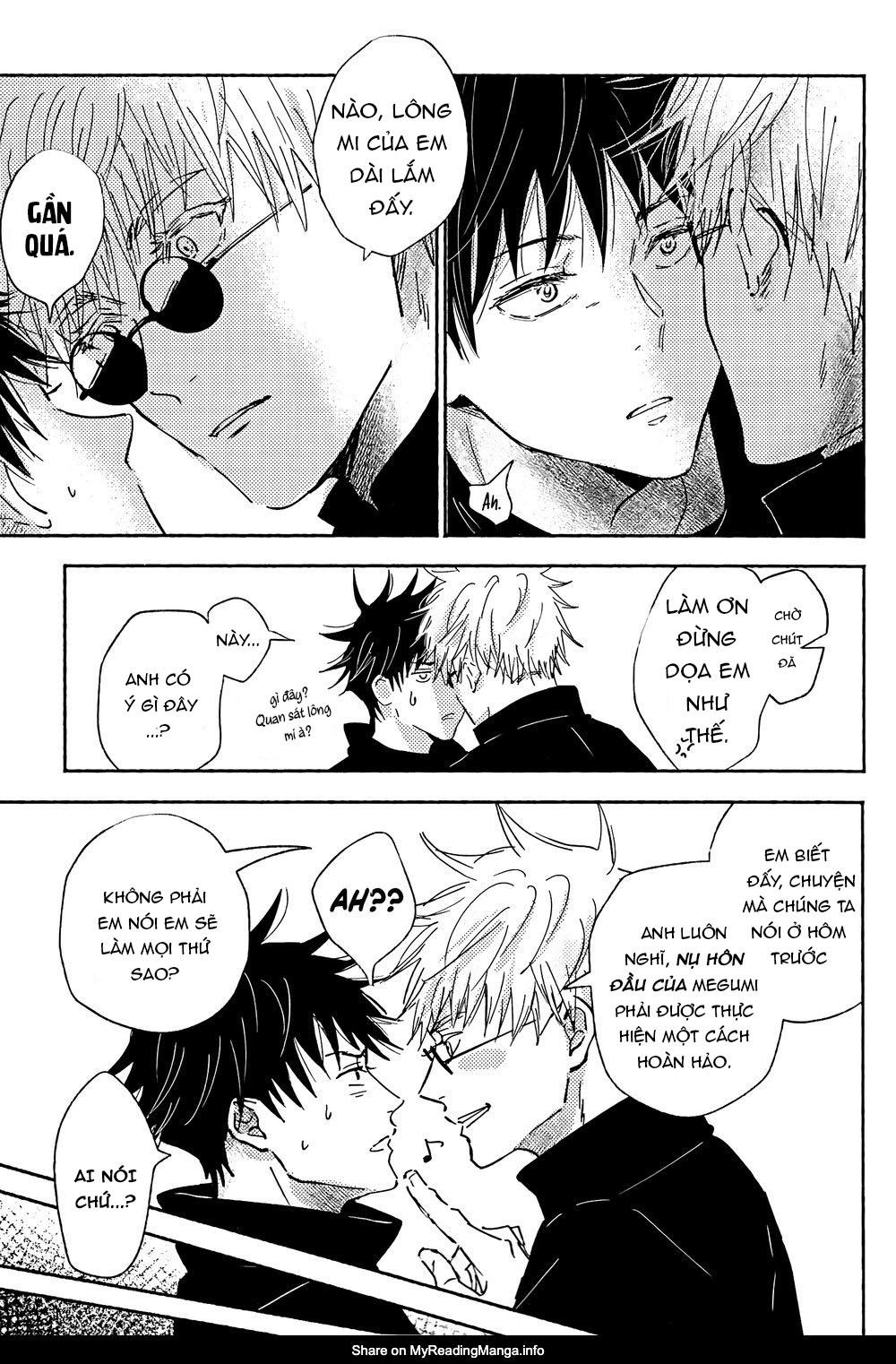 JUJUTSU KAISEN HD KHÔNG CHE Chapter 26 Gojo x Megumi - Next Chapter 27