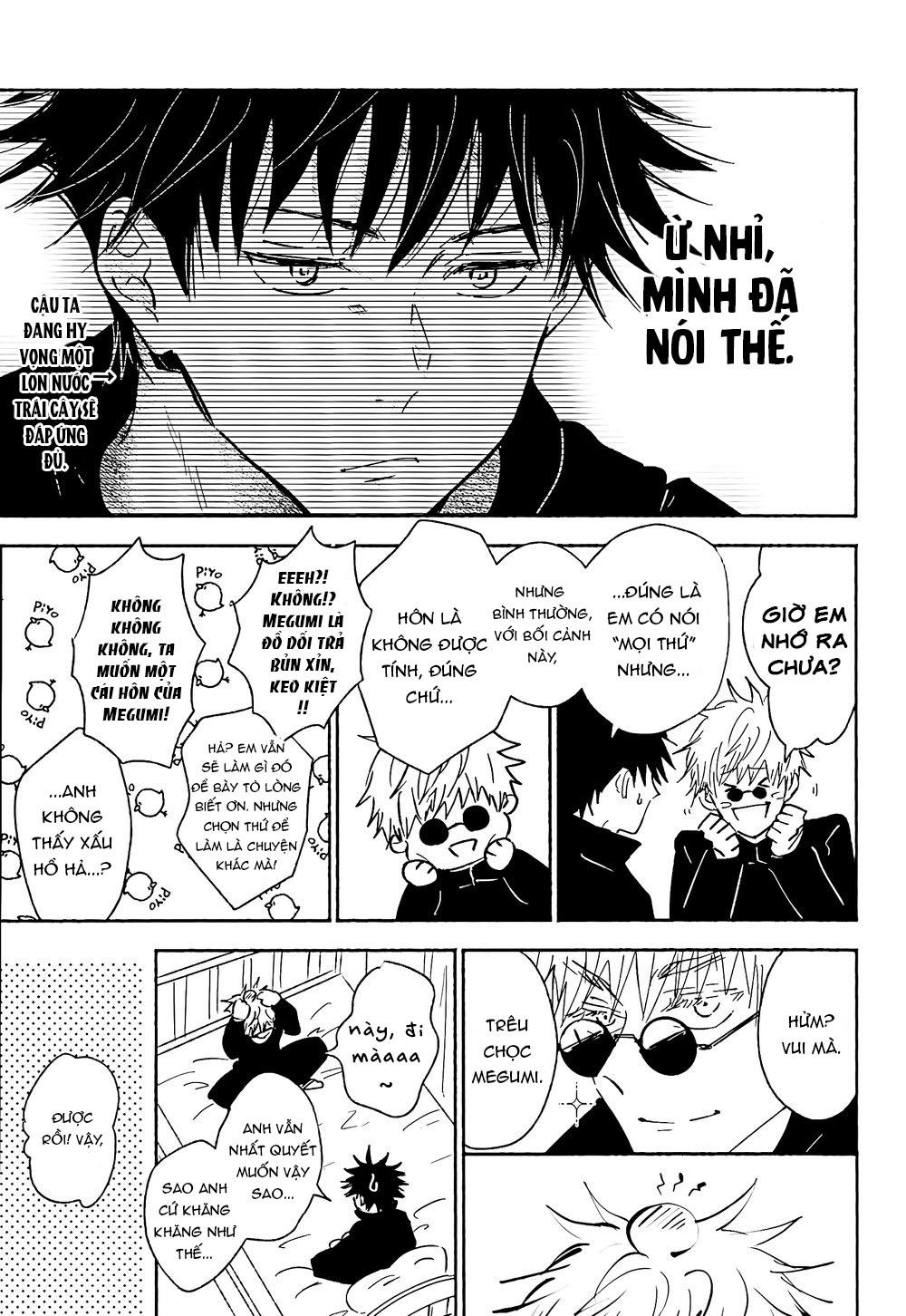 JUJUTSU KAISEN HD KHÔNG CHE Chapter 26 Gojo x Megumi - Next Chapter 27