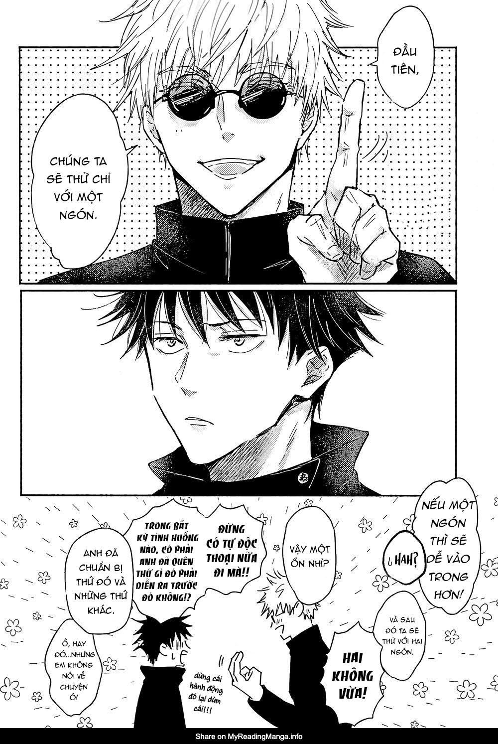 JUJUTSU KAISEN HD KHÔNG CHE Chapter 26 Gojo x Megumi - Next Chapter 27