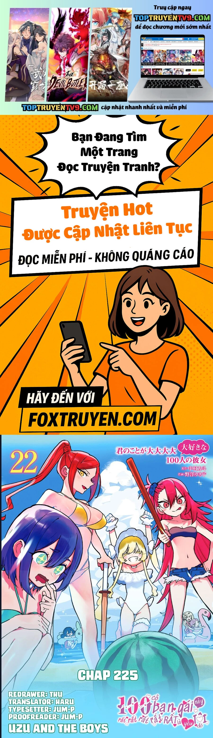 Kimi No Koto Ga Dai Dai Dai Dai Daisuki Na 100-Ri No Kanojo Chapter 225 1