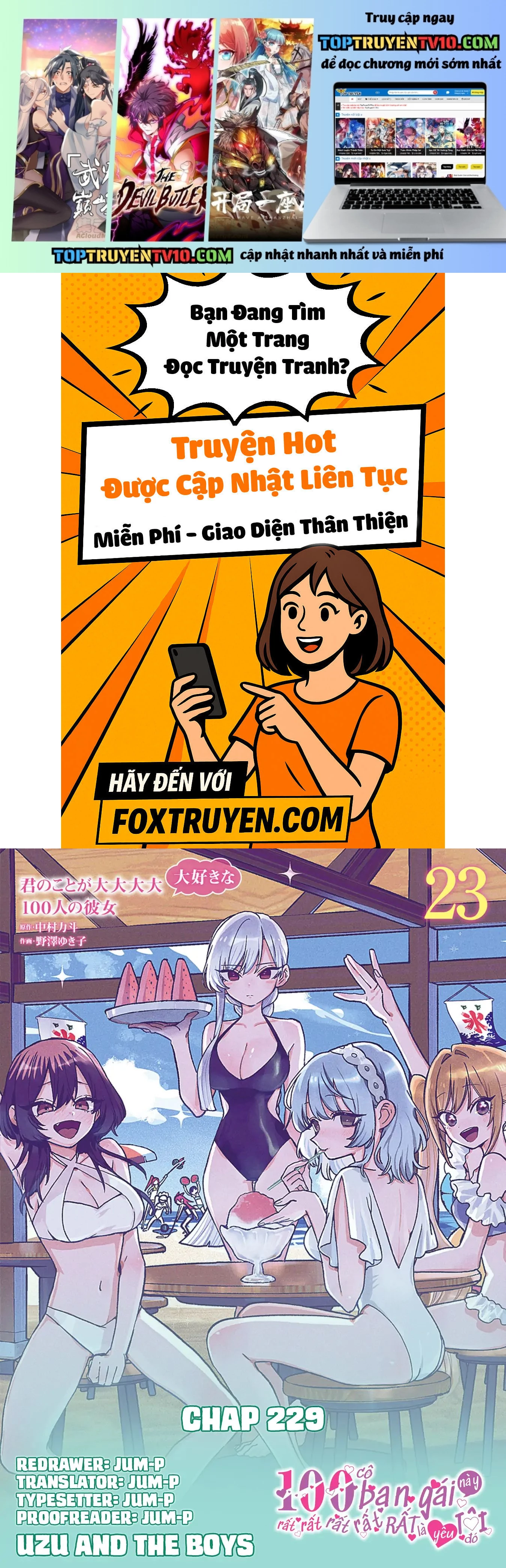 Kimi No Koto Ga Dai Dai Dai Dai Daisuki Na 100-Ri No Kanojo Chapter 229 - Next 