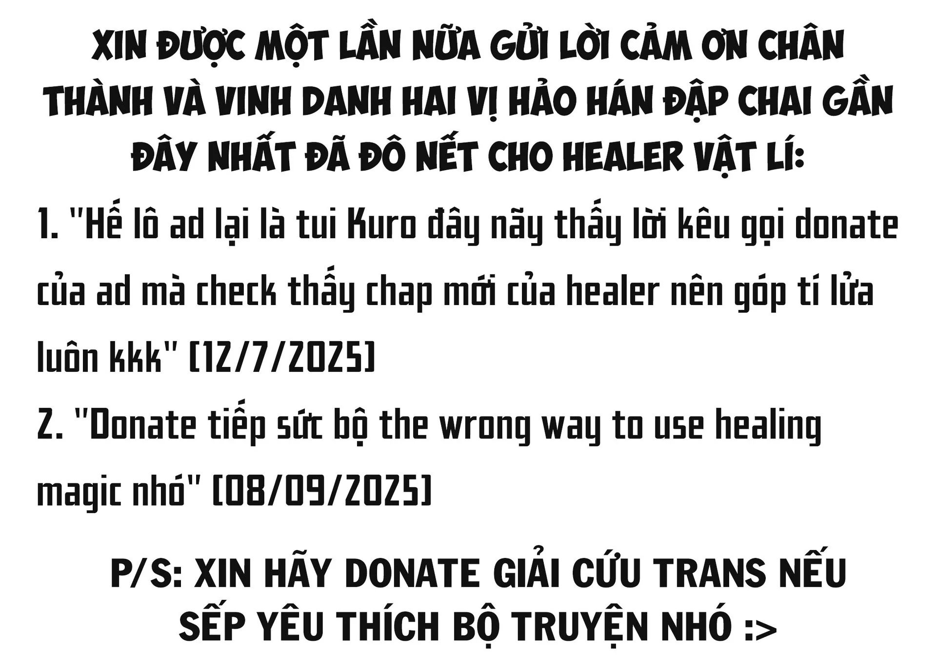 Là Healer Nhưng Lại Có Mặt Trên Chiến Trường Chapter 78 - Trang 2