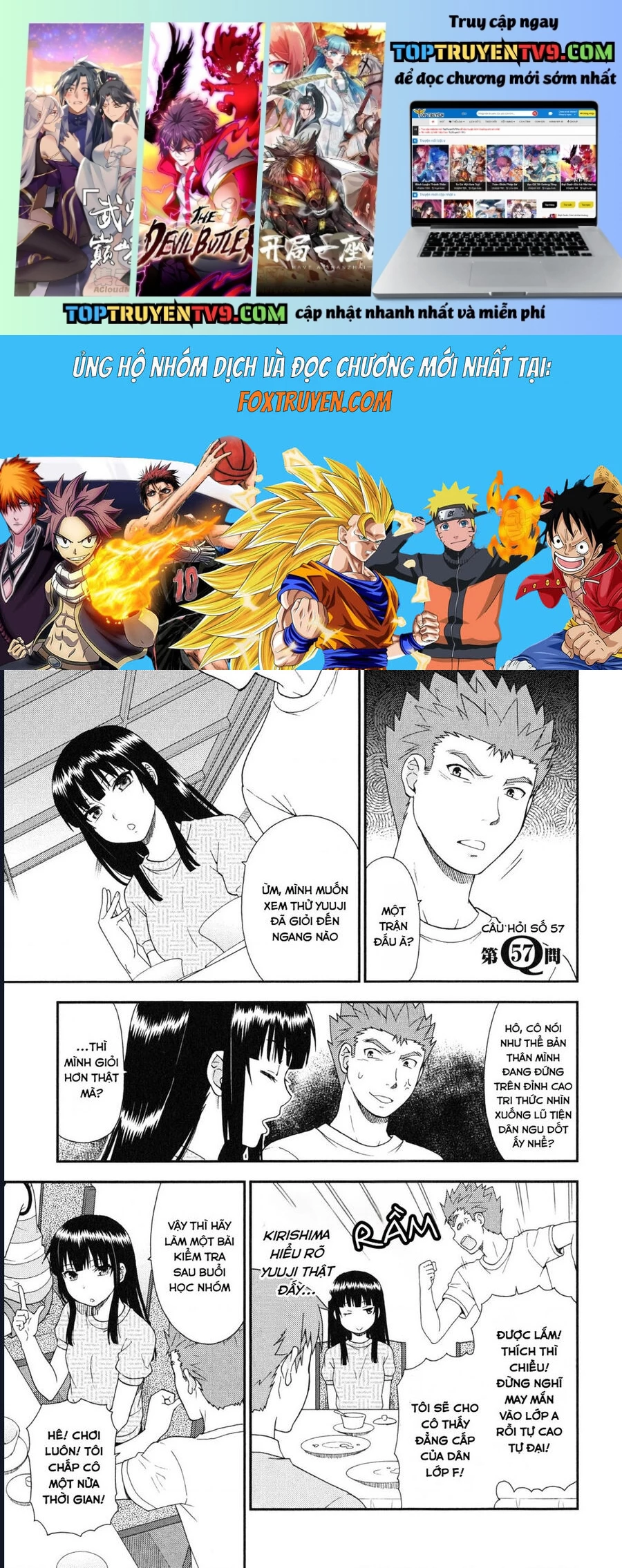 Lũ Ngốc, Bài Thi Và Linh Thú Triệu Hồi Chapter 57 - Next 