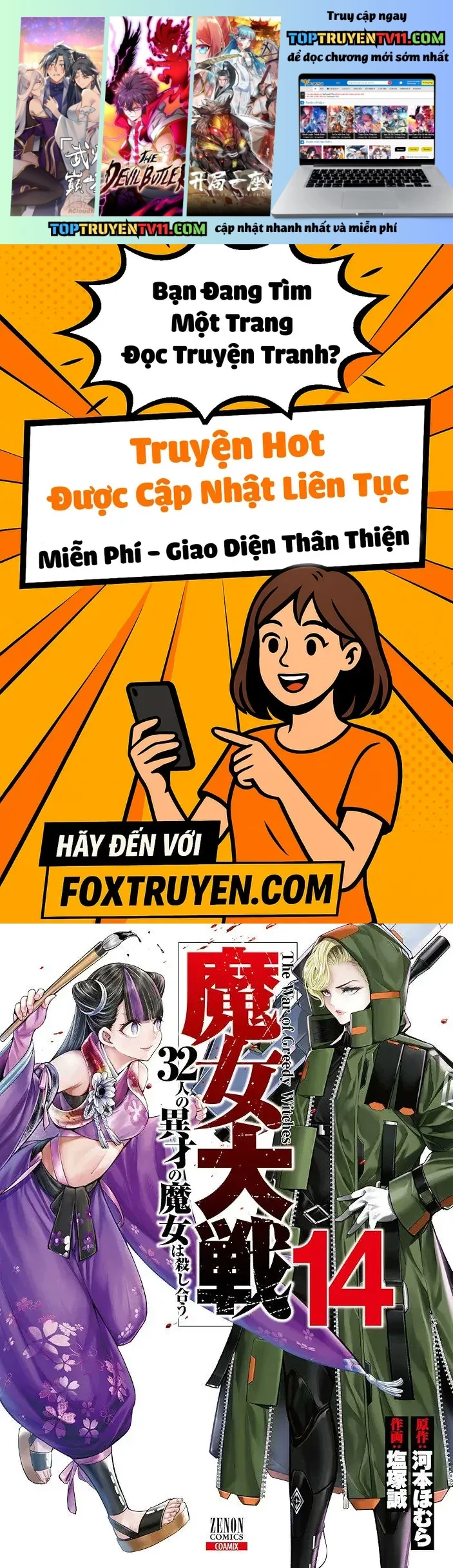 Majo Taisen – The War Of Greedy Witches Chapter 53 1