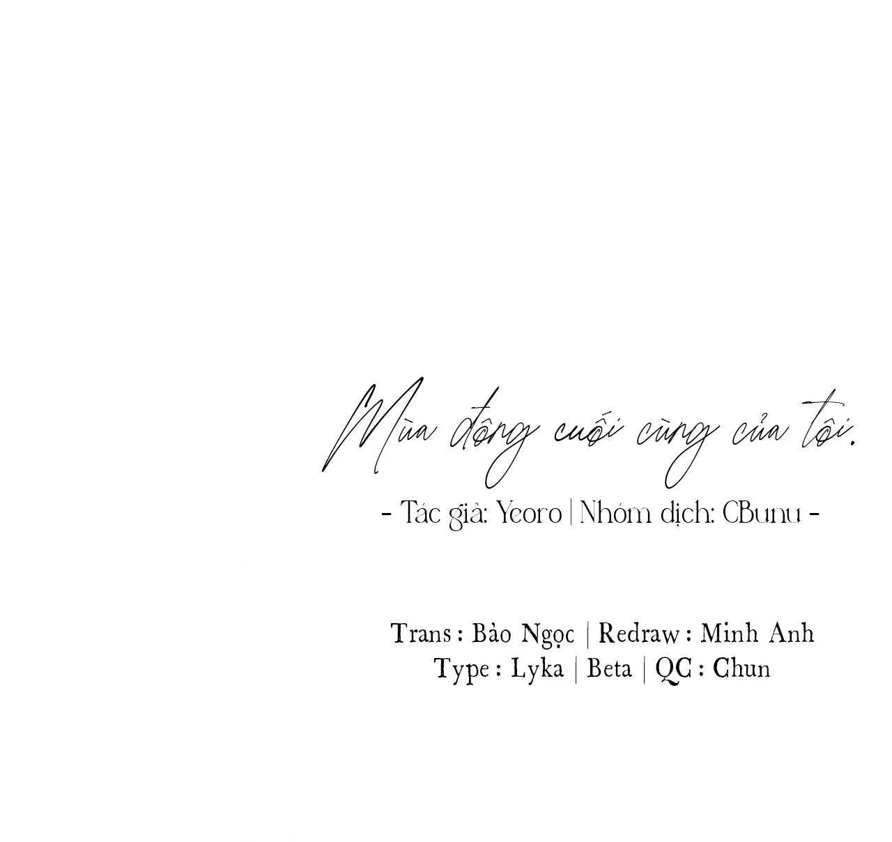Mùa Đông Cuối Cùng Của Tôi Chapter 16 - Trang 2