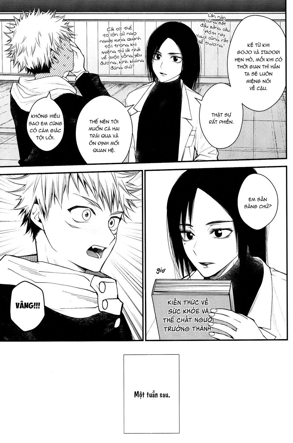 ONESHOT VÀ DOU THEO ĐỀ CỬ Chapter 16 GojoYuuji - Trang 3