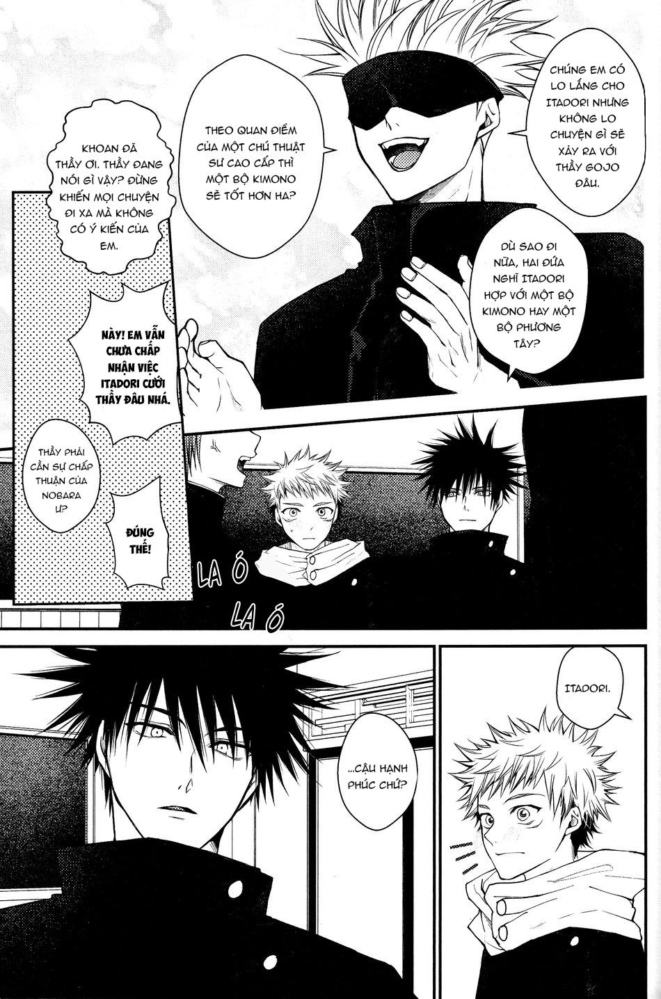 ONESHOT VÀ DOU THEO ĐỀ CỬ Chapter 16 GojoYuuji - Trang 3