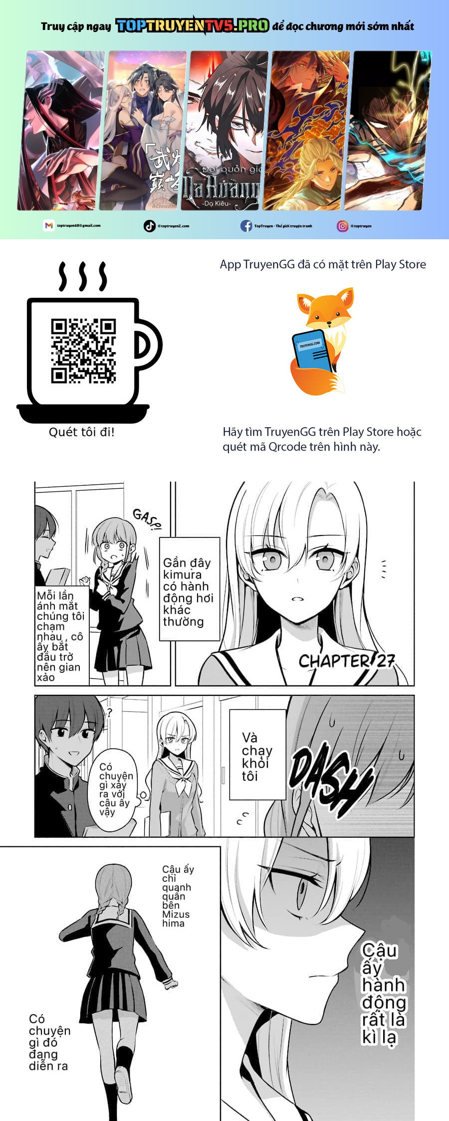 Shoujo Manga Protagonist X Rival San Chapter 27 - Trang 2