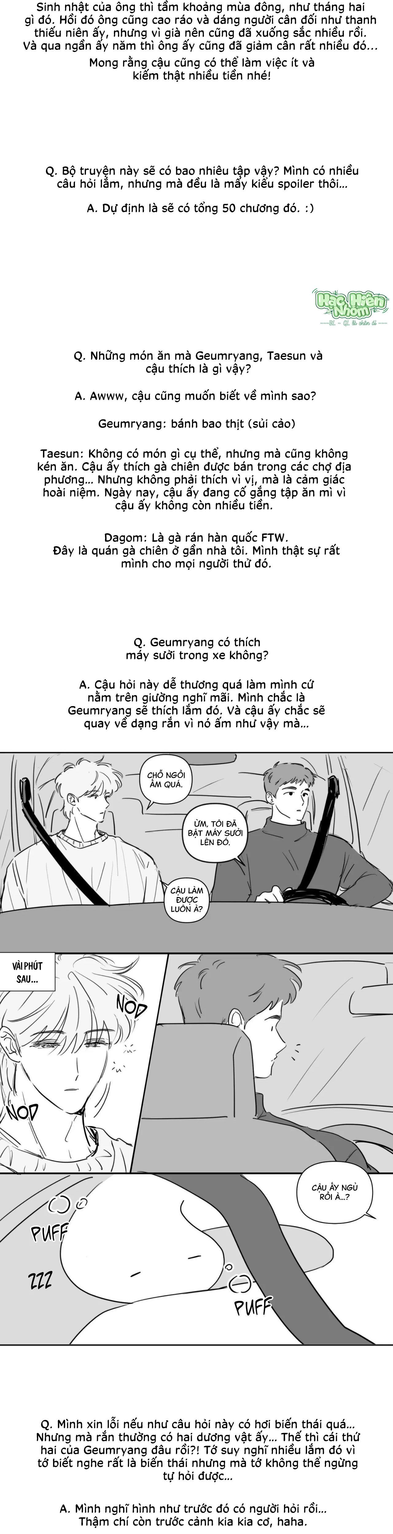 Sự quyến rũ của Thần Rắn Chapter 26.5 creator’ note - Trang 2