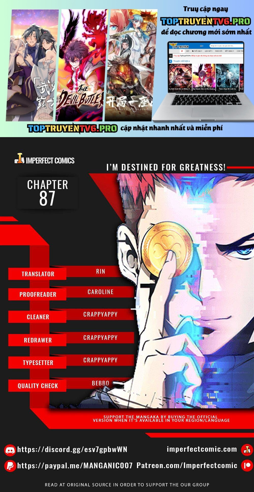 Ta Sinh Ra Để Làm Người Vĩ Đại Chapter 87 - Next Chapter 88