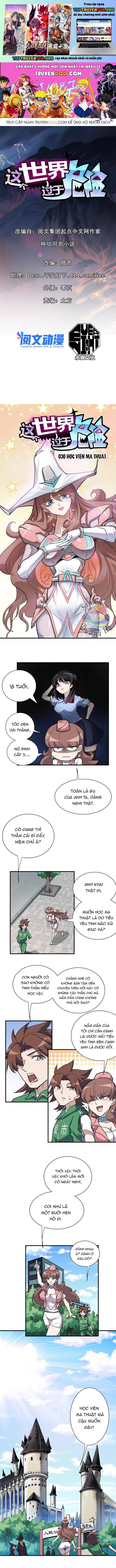 Thế Giới Này Quá Đỗi Nguy Hiểm Chapter 30 - Next Chapter 31
