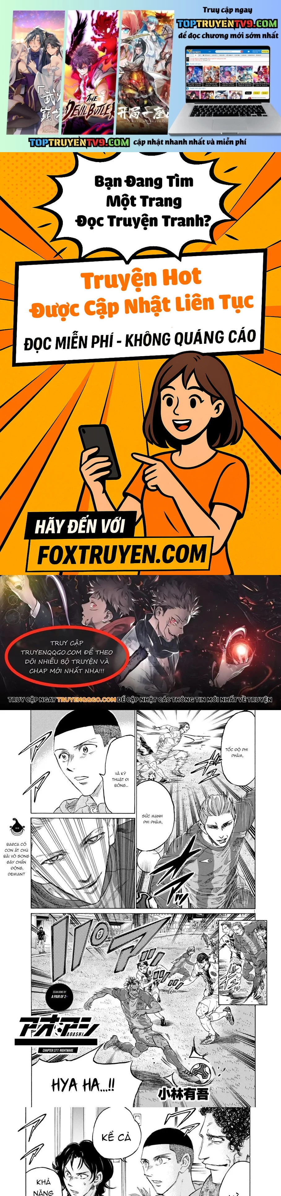 Thiên Tài Bóng Đá Ashito Chap 377 - Trang 2