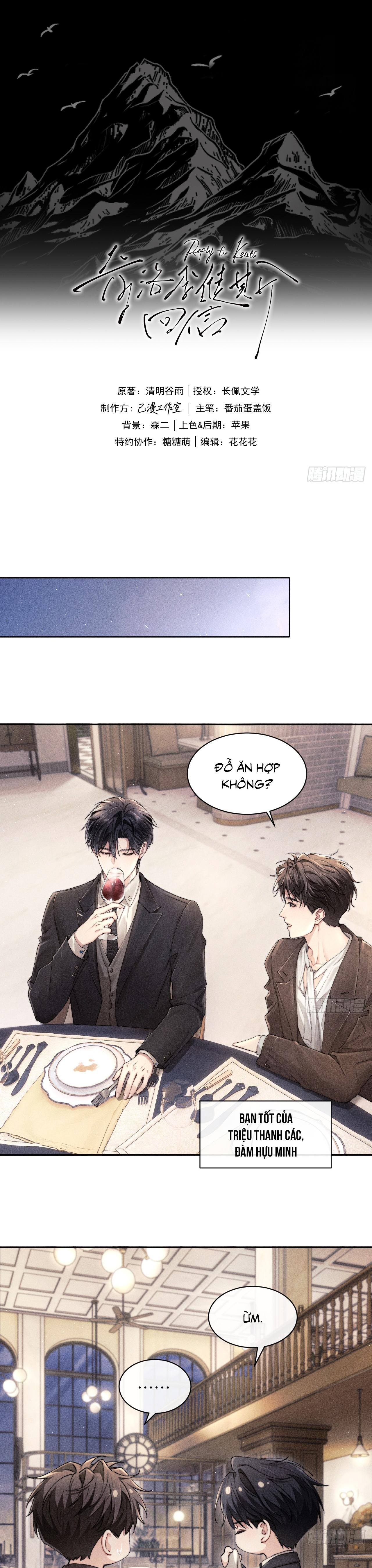 Thư hồi âm của Keanu Reeves Chapter 2 - Trang 3