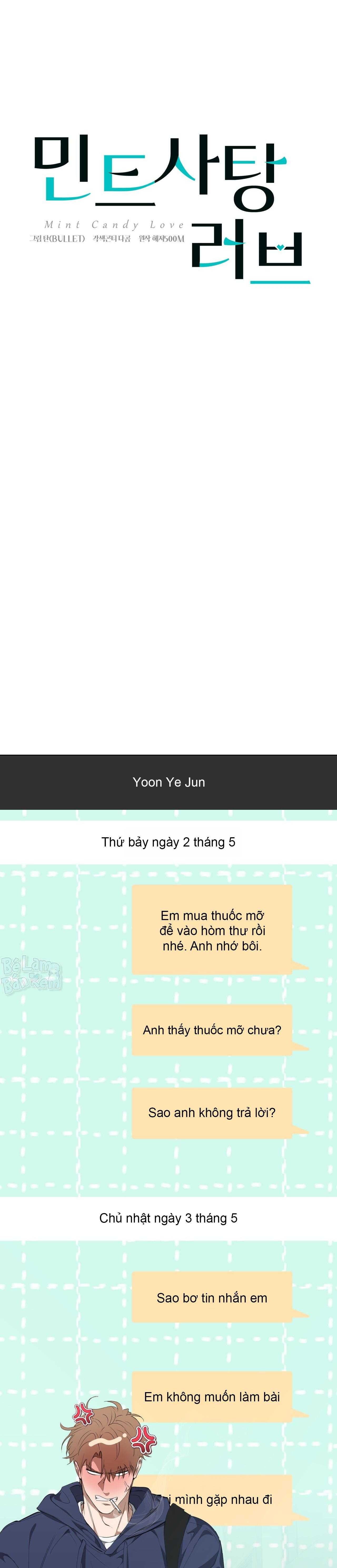 TÌNH YÊU KẸO BẠC HÀ Chapter 27 - Trang 3