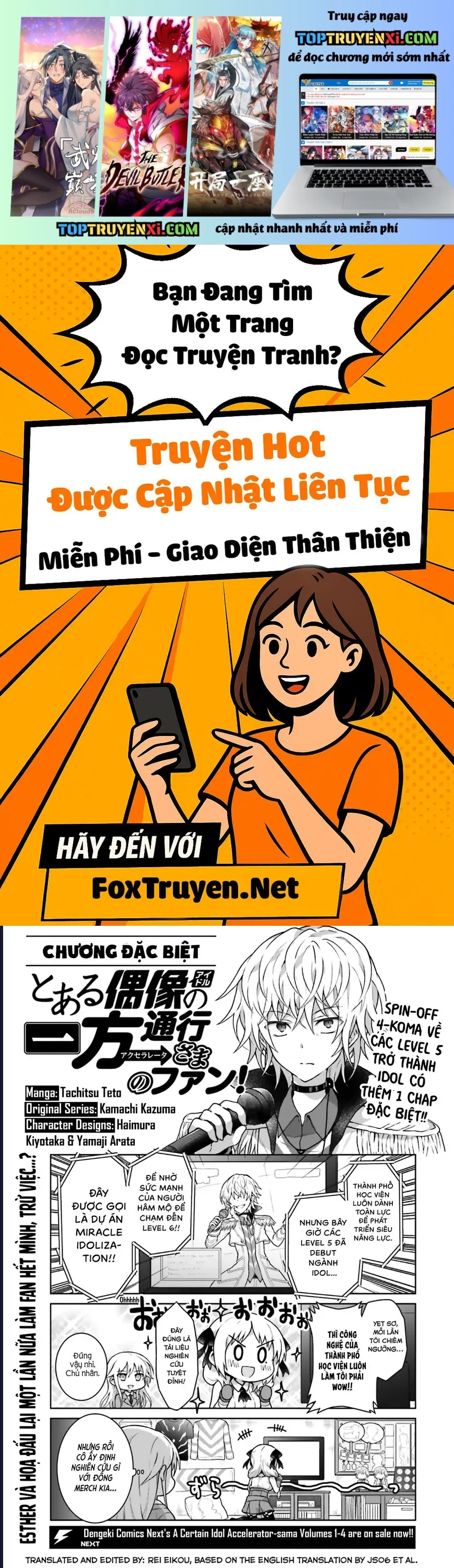 Toaru Idol No Accelerator-Sama Chapter 39.6 - Next 