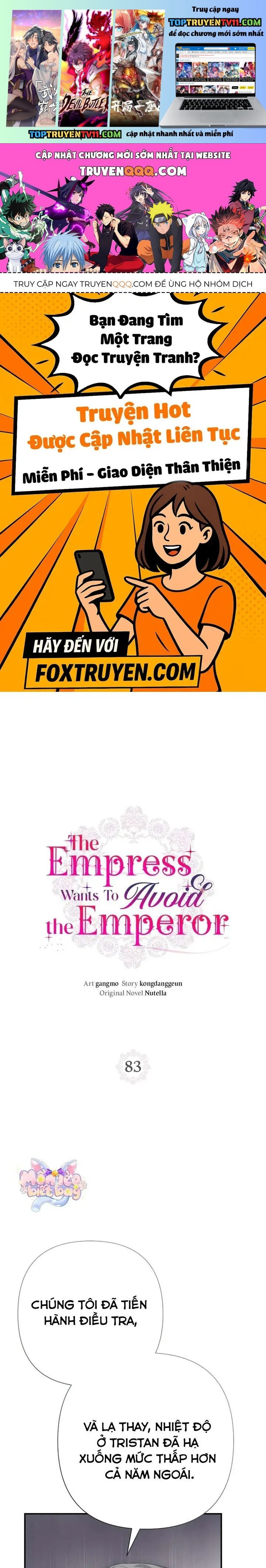 Tuy Là Hoàng Hậu, Nhưng Tôi Muốn Né Hoàng Đế Chapter 83 - Trang 2