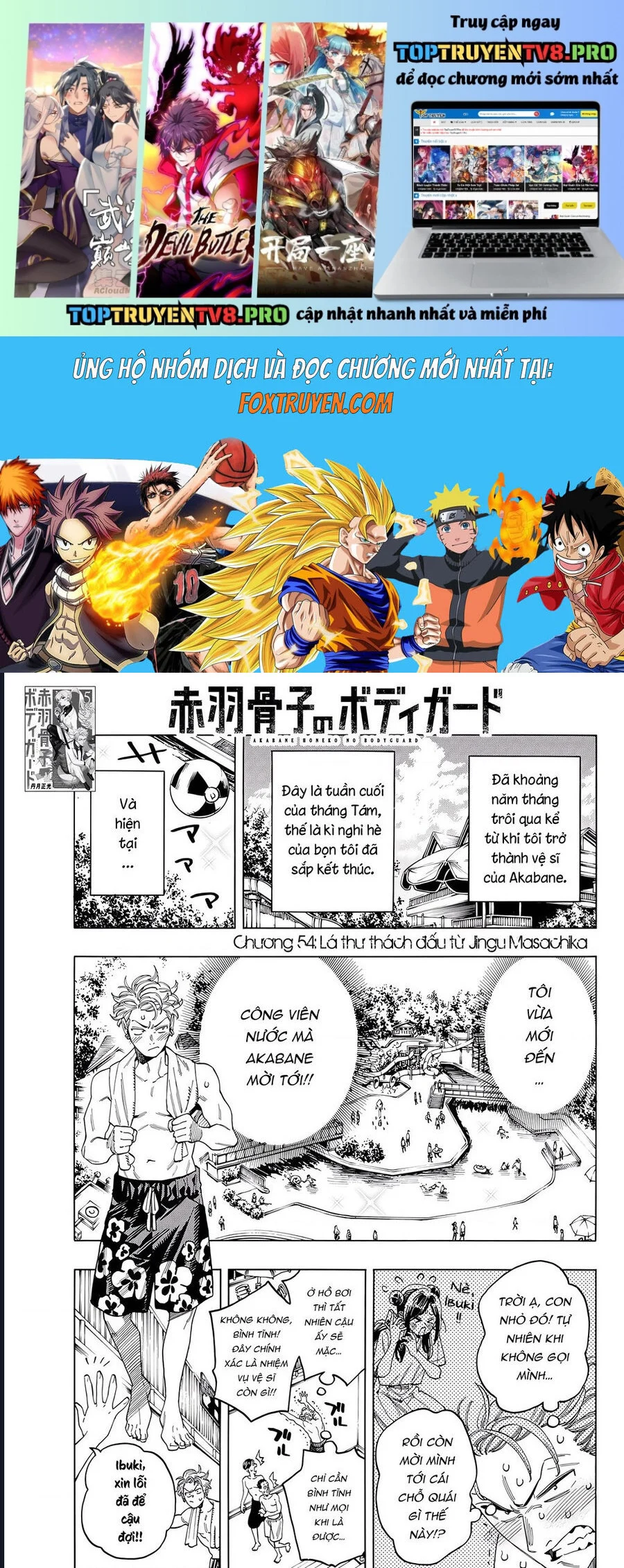 Vệ Sĩ Của Akabane Honeko Chapter 54 - Next 